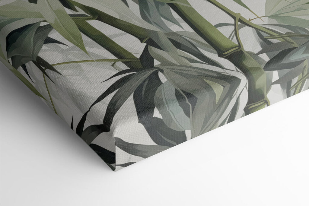 Vibrant bamboo foliage in harmony