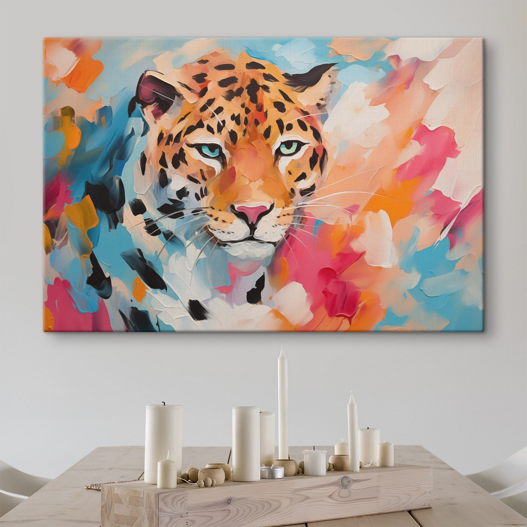 Painting of a leopard Painting of a leopard