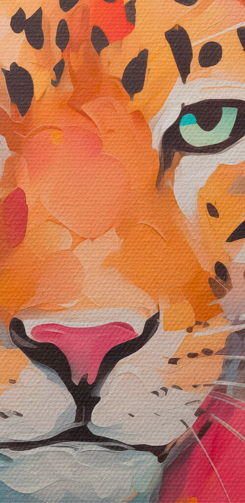 Painting of a leopard Painting of a leopard