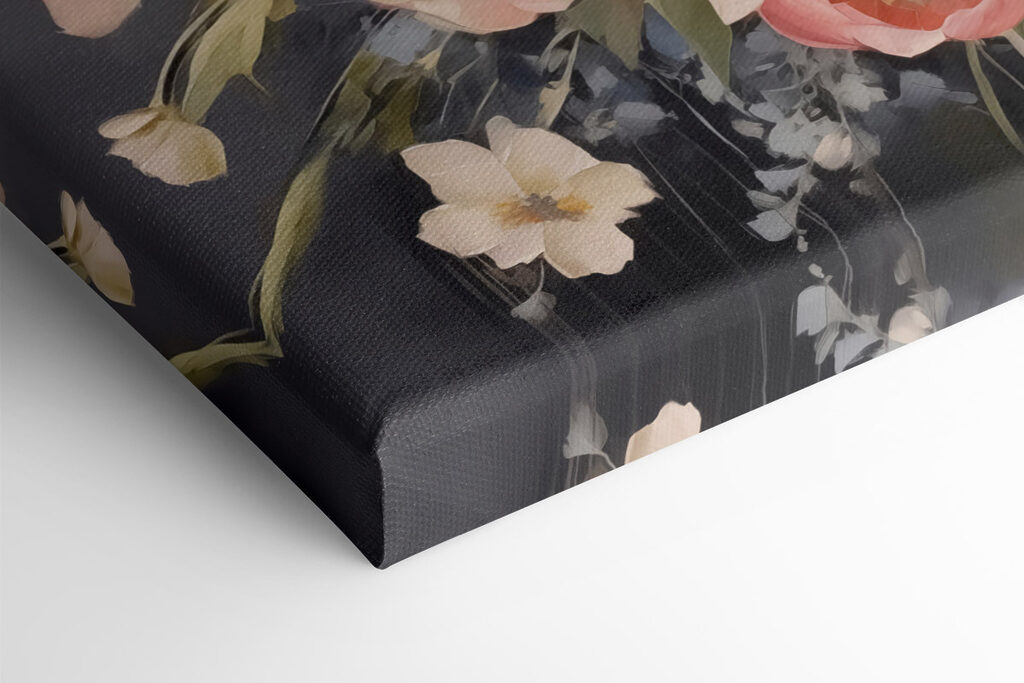 Painting of flowers in a vase Painting of flowers in a vase