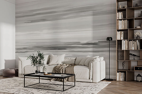 Grey and white striped background