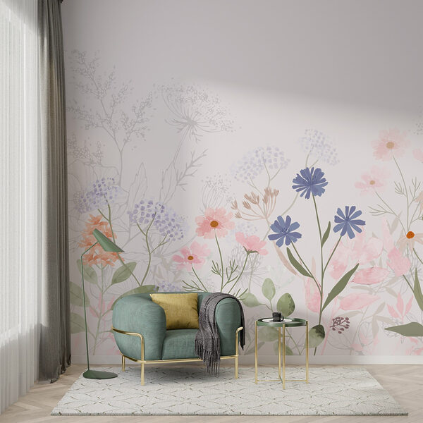 Fototapety Fototapety Jemné kvety v jemných pastelových farbách (Katalógové číslo: w03293)