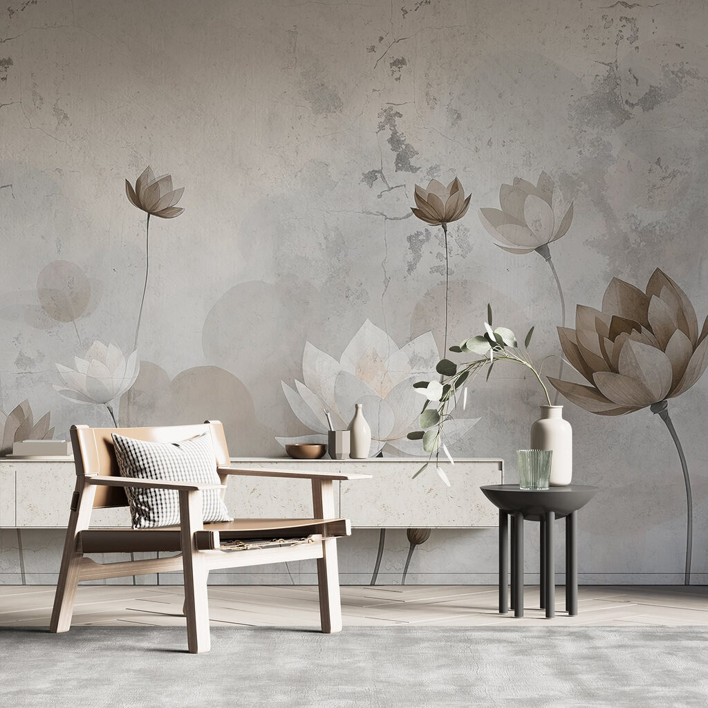 Wallpaper with flowers Wallpaper with flowers