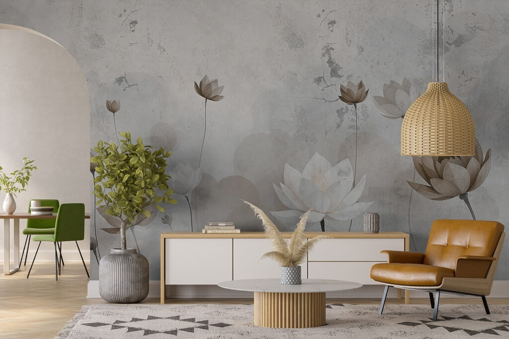 Wallpaper with flowers Wallpaper with flowers