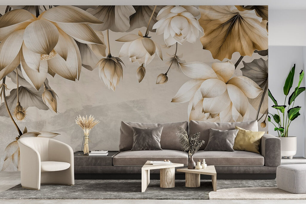 Delicate blooms on a subtle backdrop Delicate blooms on a subtle backdrop