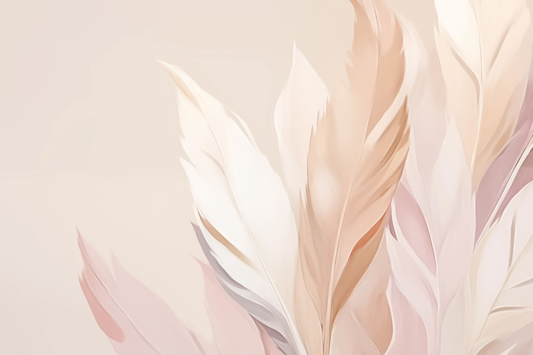 Soft hues of delicate feathers Soft hues of delicate feathers