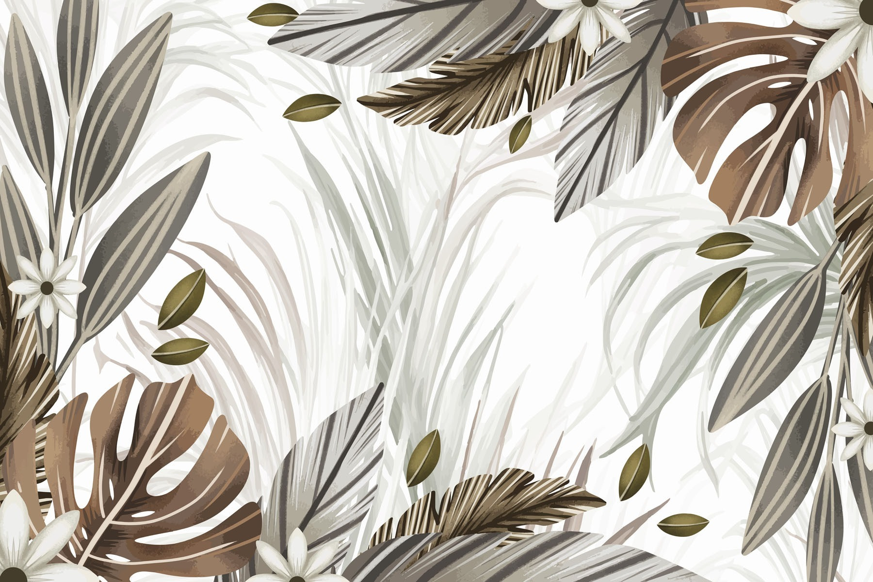 Nature's tranquil leaf arrangement Nature's tranquil leaf arrangement