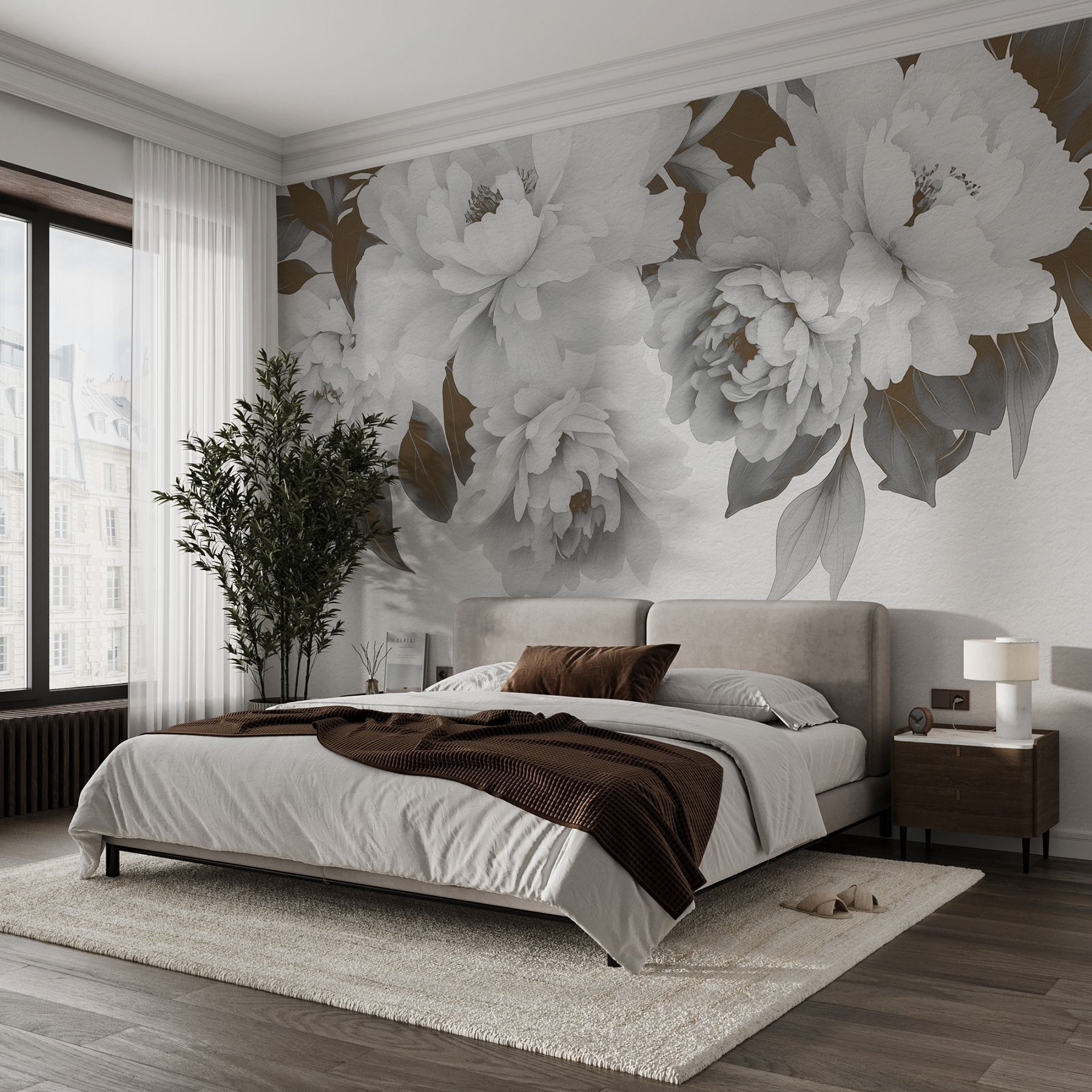 Group of white flowers Group of white flowers