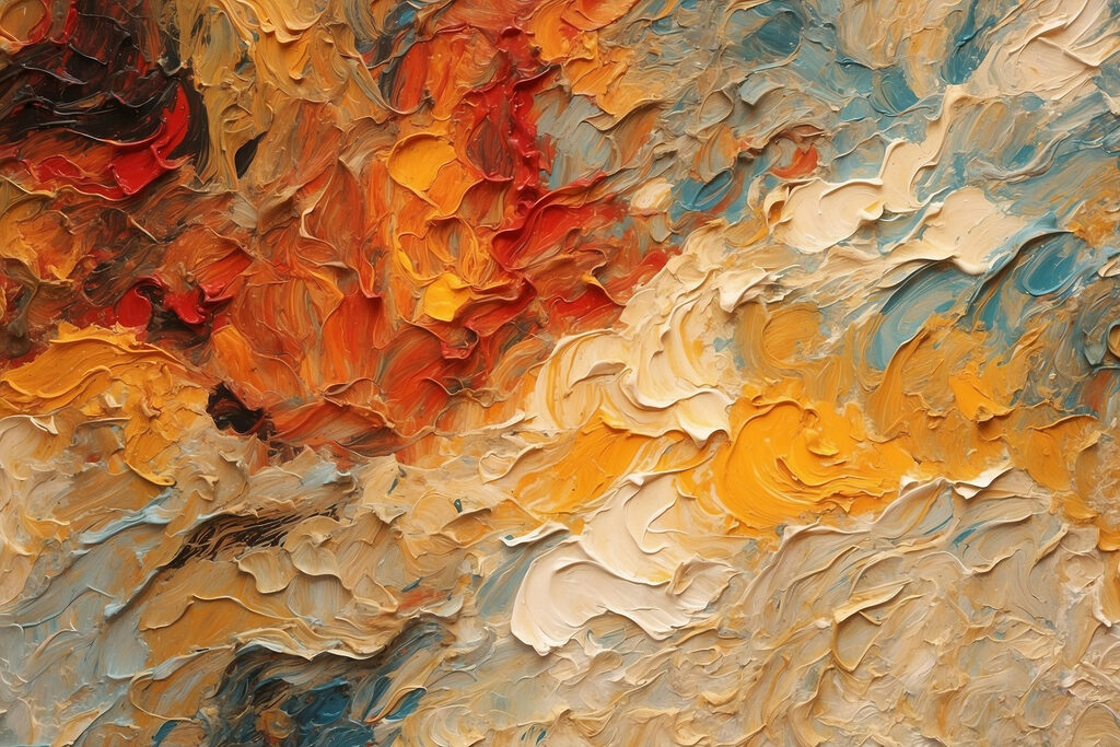 Vibrant colors swirling harmoniously