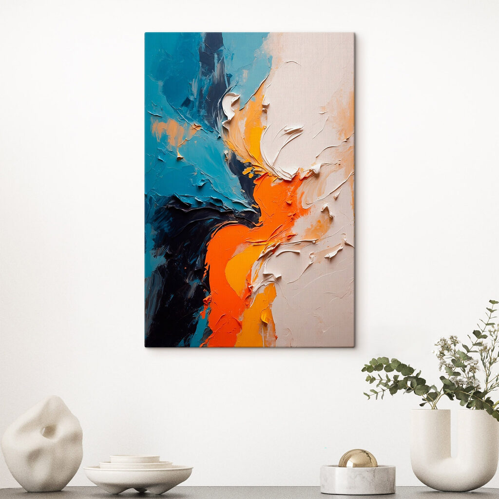 Vibrant swirls of color and texture