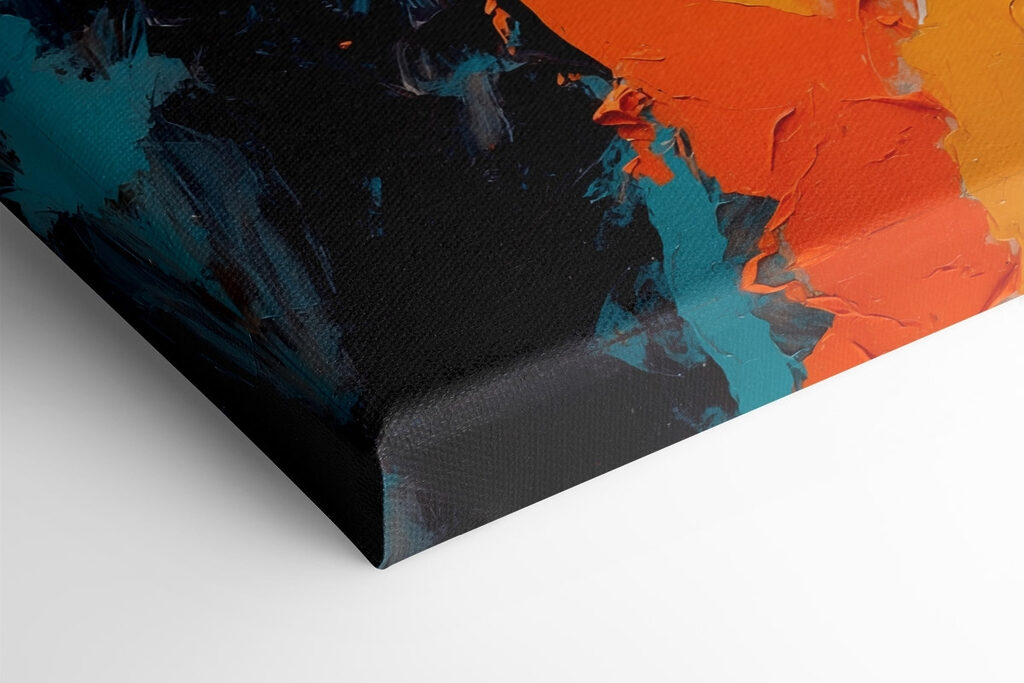 Vibrant swirls of color and texture