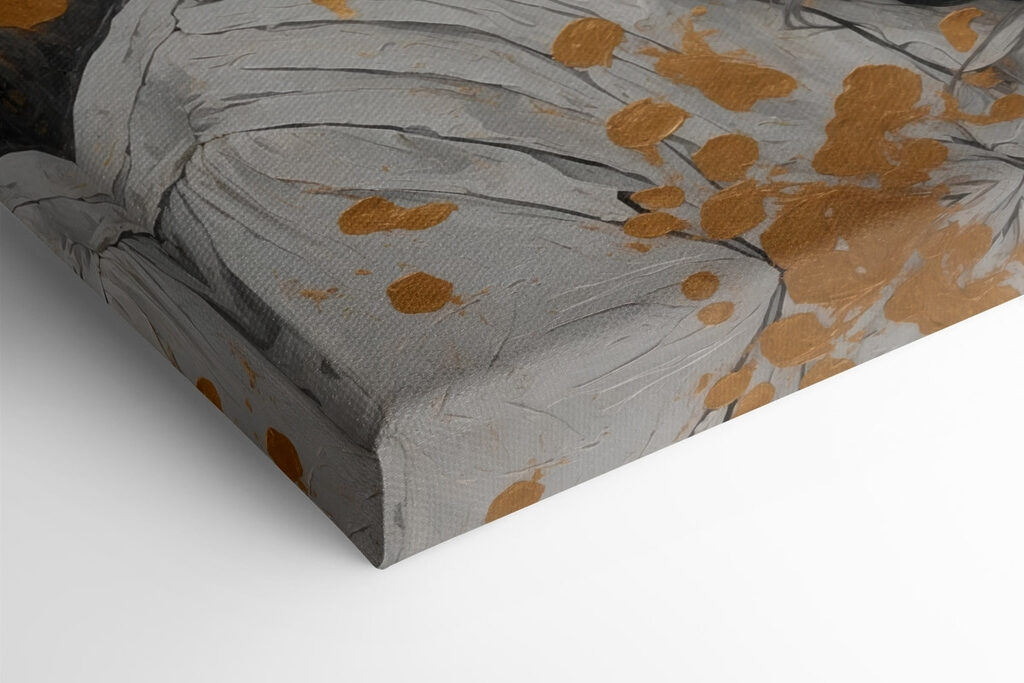 Portrait with artistic textures