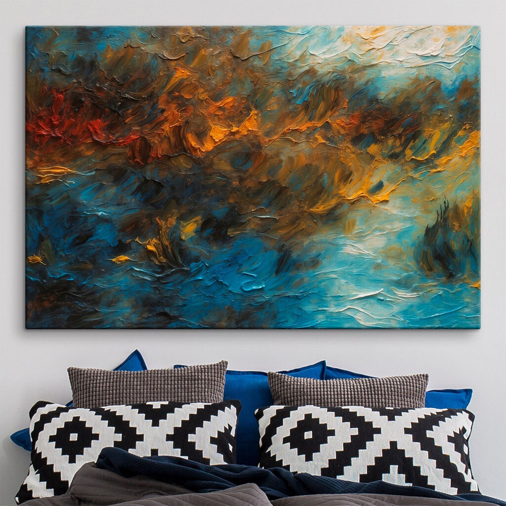 Painting of a cloud of paint