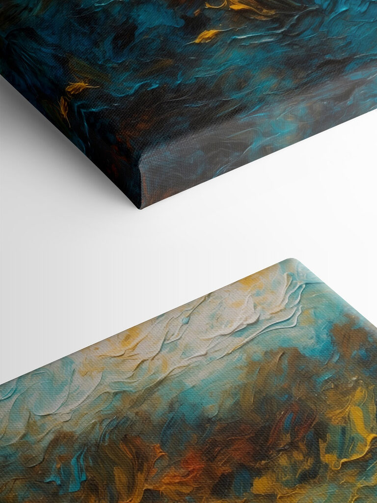 Painting of a cloud of paint