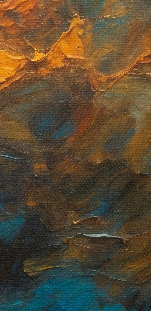 Painting of a cloud of paint