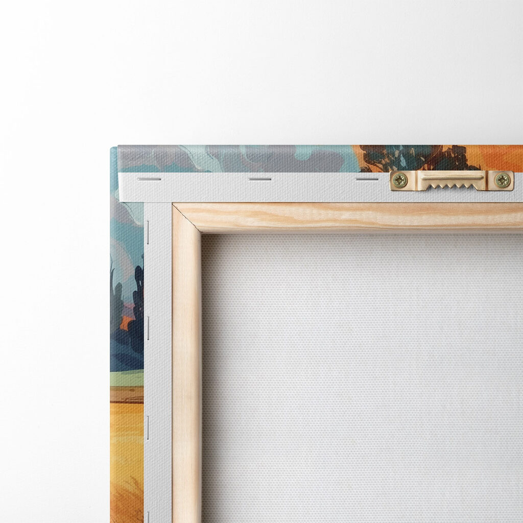 River running through a field