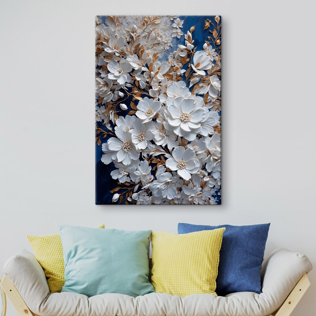 Delicate blooms on a rich backdrop Delicate blooms on a rich backdrop