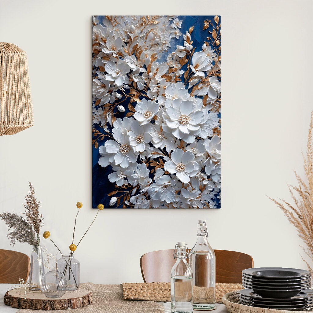 Delicate blooms on a rich backdrop Delicate blooms on a rich backdrop