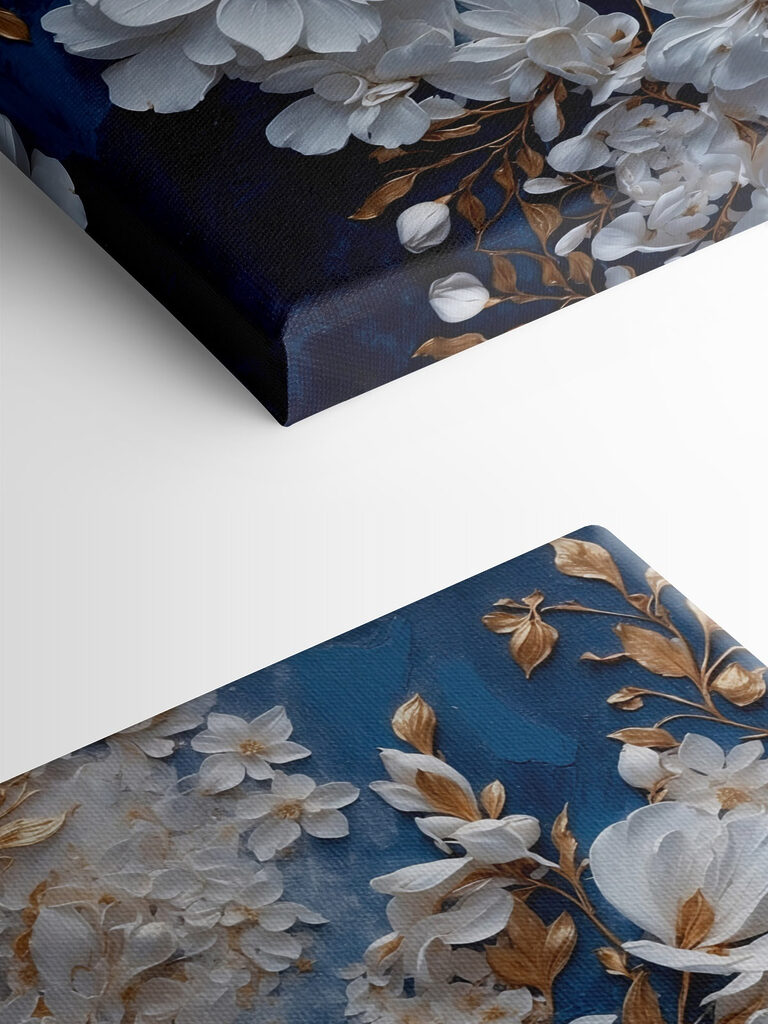 Delicate blooms on a rich backdrop Delicate blooms on a rich backdrop