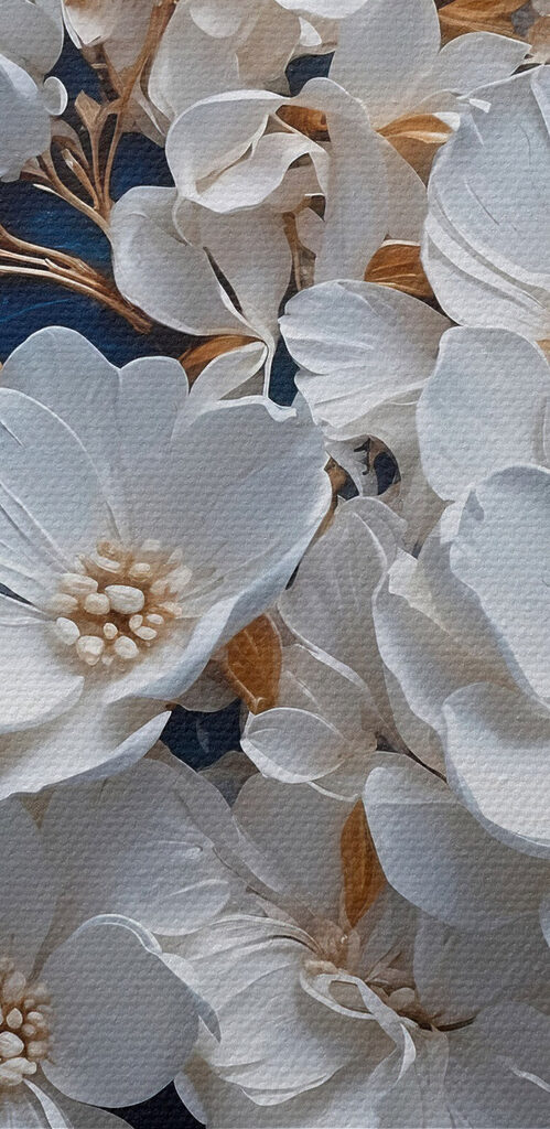 Delicate blooms on a rich backdrop Delicate blooms on a rich backdrop