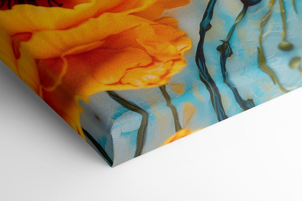 Vibrant blooms enhance serene backdrop Vibrant blooms enhance serene backdrop