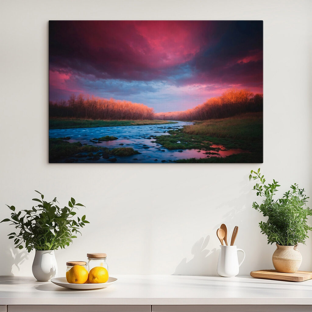 River running through a forest