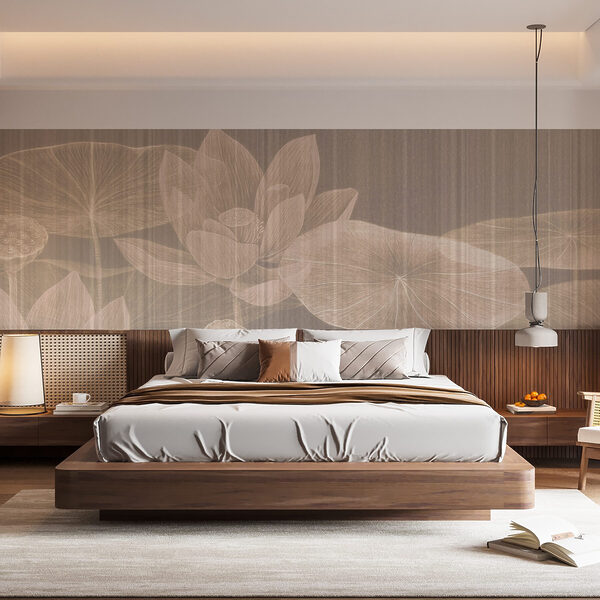 Delicate blooms on tranquil waters