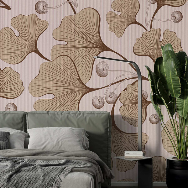 Elegantný botanický vzor v jemných tónoch. Elegantný botanický vzor v jemných tónoch.