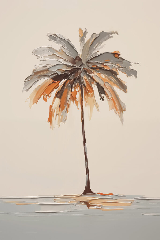 Painting of a palm tree Painting of a palm tree
