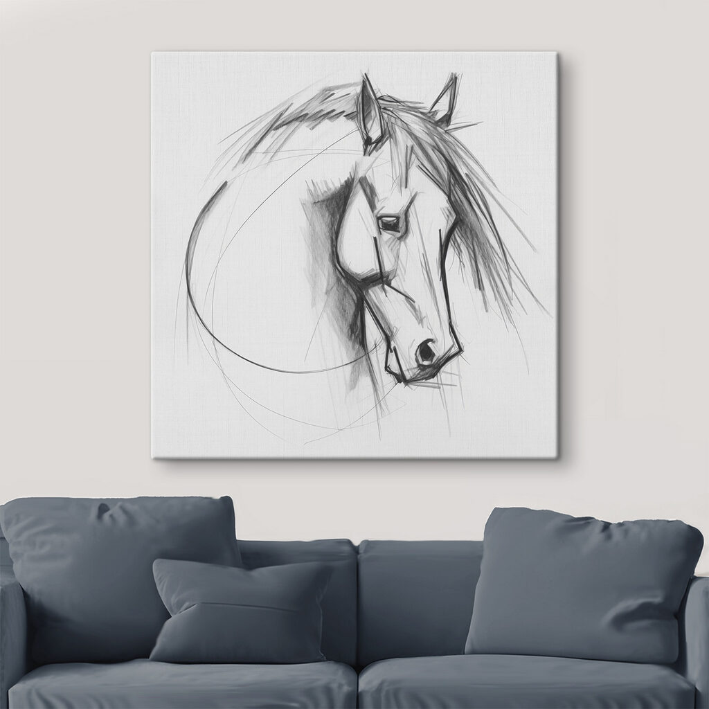 Drawing of a horse Drawing of a horse