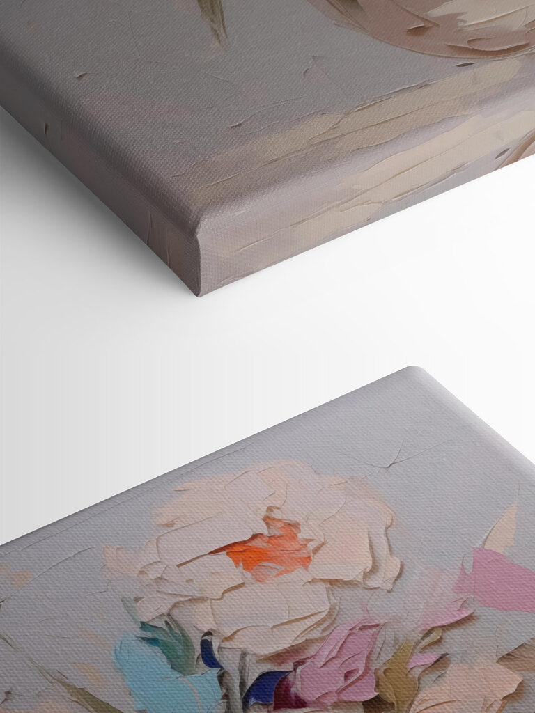 Painting of flowers in a vase Painting of flowers in a vase