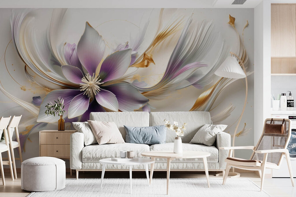 Elegant floral design in soft hues