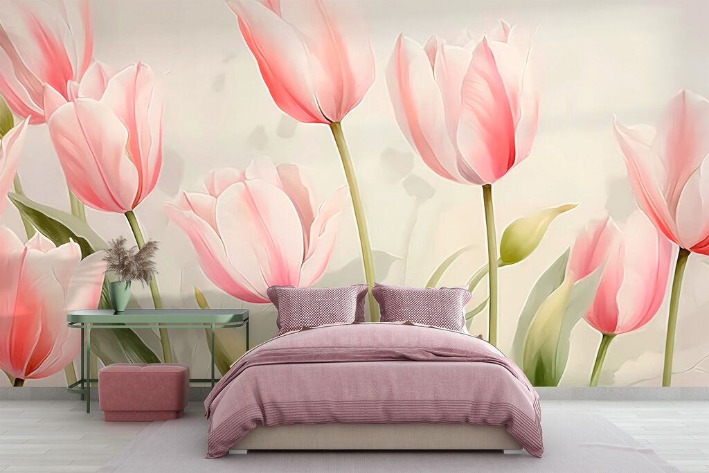 Group of pink flowers Group of pink flowers