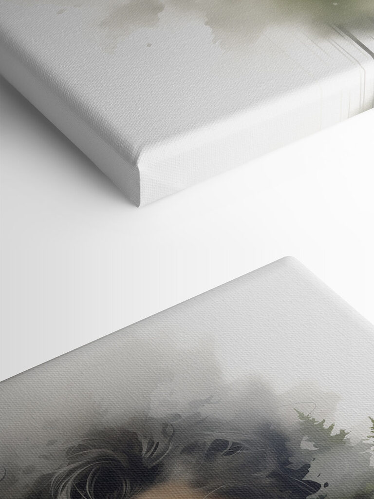 Woman's face with trees in the background Woman's face with trees in the background