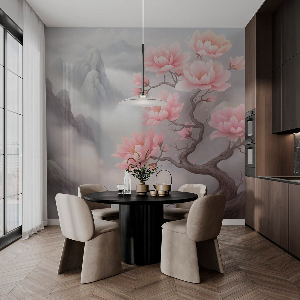 Tree with pink flowers on it Tree with pink flowers on it