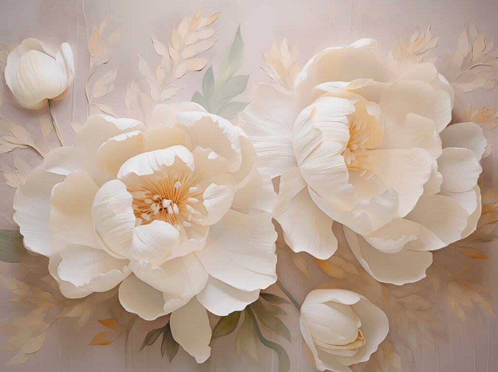 Elegant blooms adorned with soft petals Elegant blooms adorned with soft petals