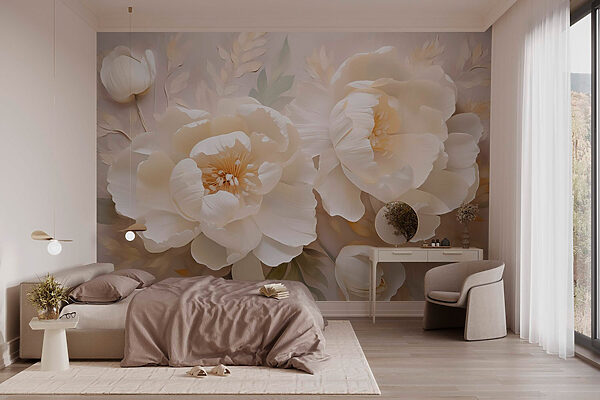 Elegantné kvety zdobené jemnými okvetnými lístkami Fototapety Elegantné kvety zdobené jemnými okvetnými lístkami