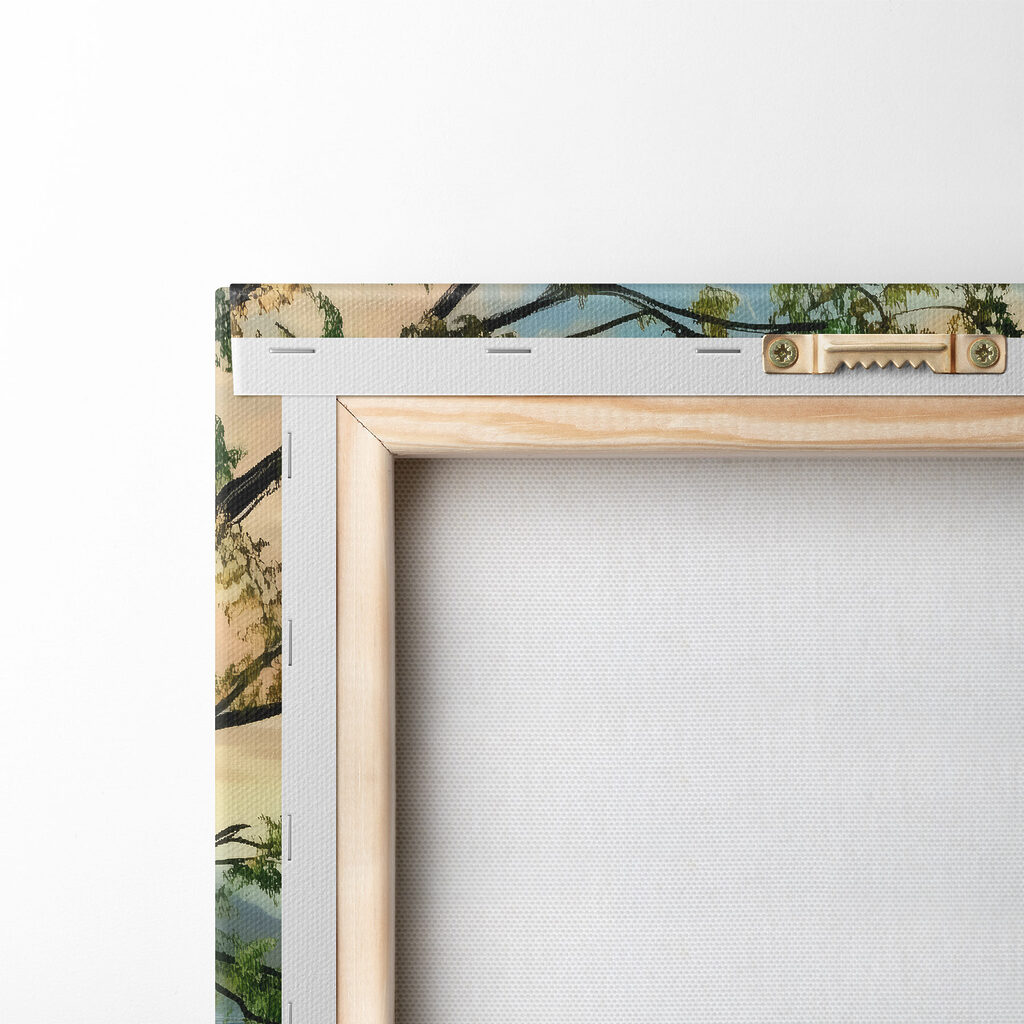 Boat on a lake surrounded by mountains