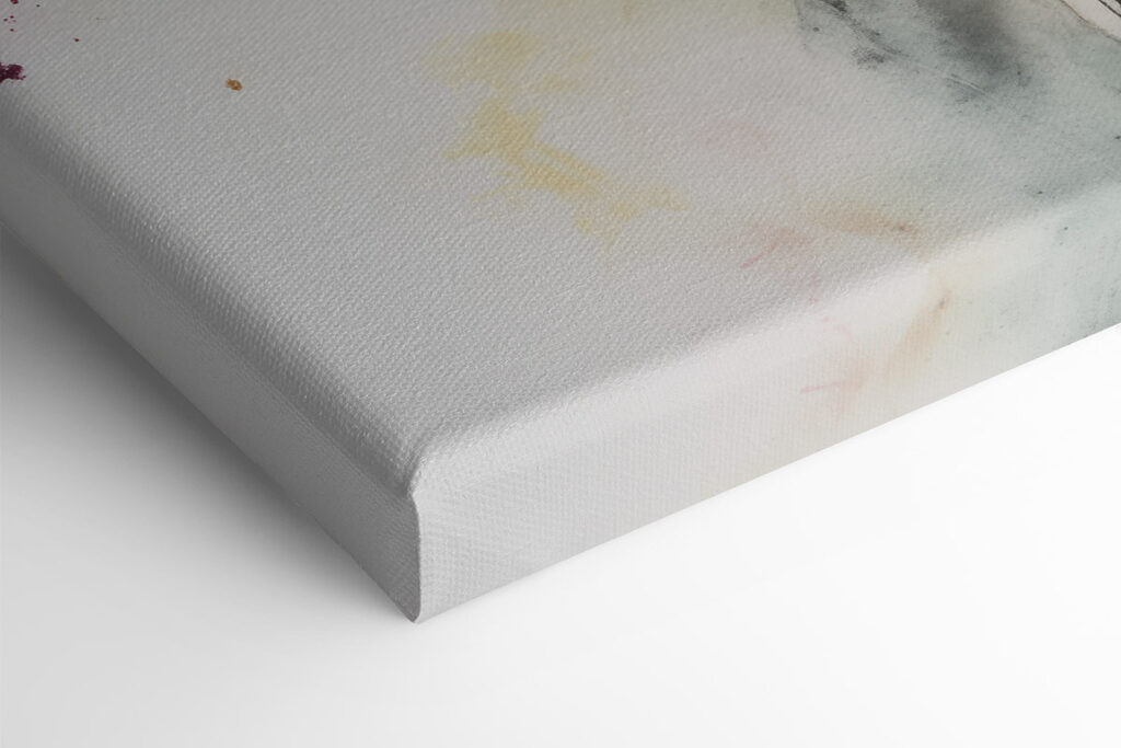 Painting of flowers on a white surface Painting of flowers on a white surface