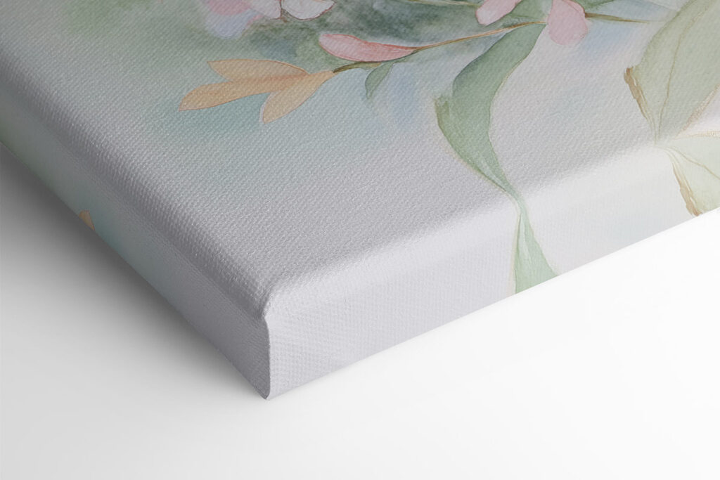 Painting of a butterfly on flowers Painting of a butterfly on flowers