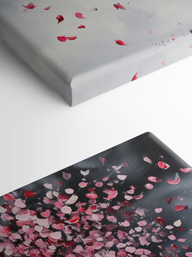 Tree with pink petals Tree with pink petals