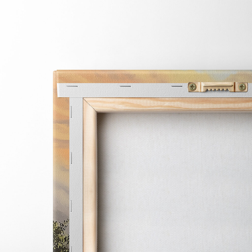 Painting of mountains and clouds Painting of mountains and clouds