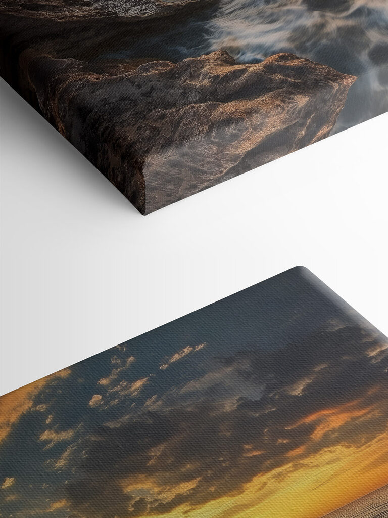 Sunset over a body of water