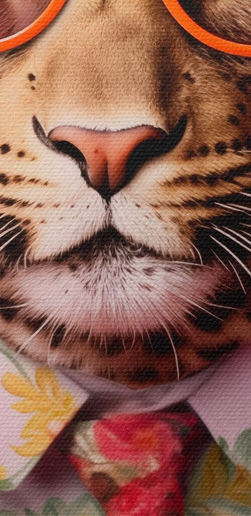 Leopard wearing a suit and sunglasses Leopard wearing a suit and sunglasses