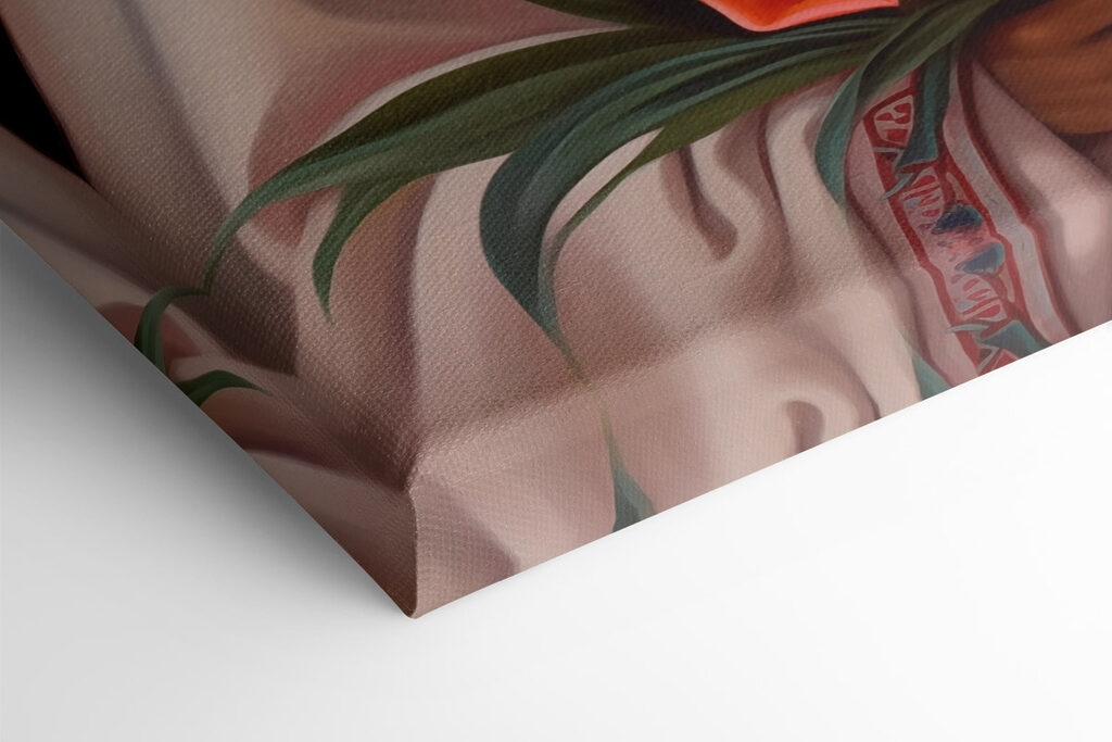 Woman holding flowers