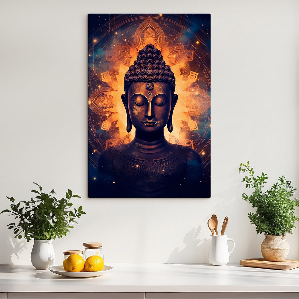 Meditation and peace in dark hues