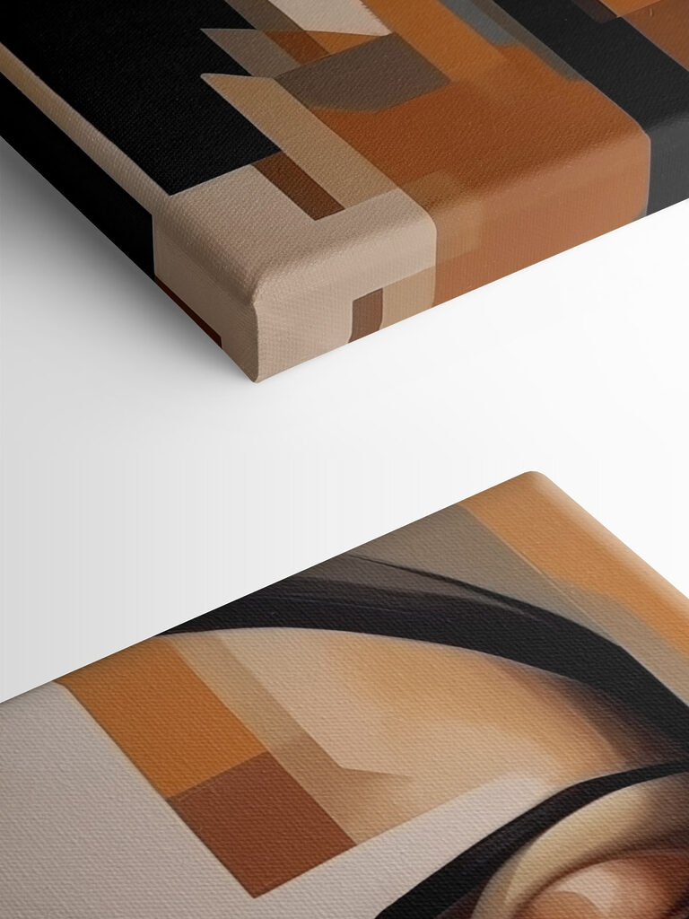 Painting of a woman's face Painting of a woman's face