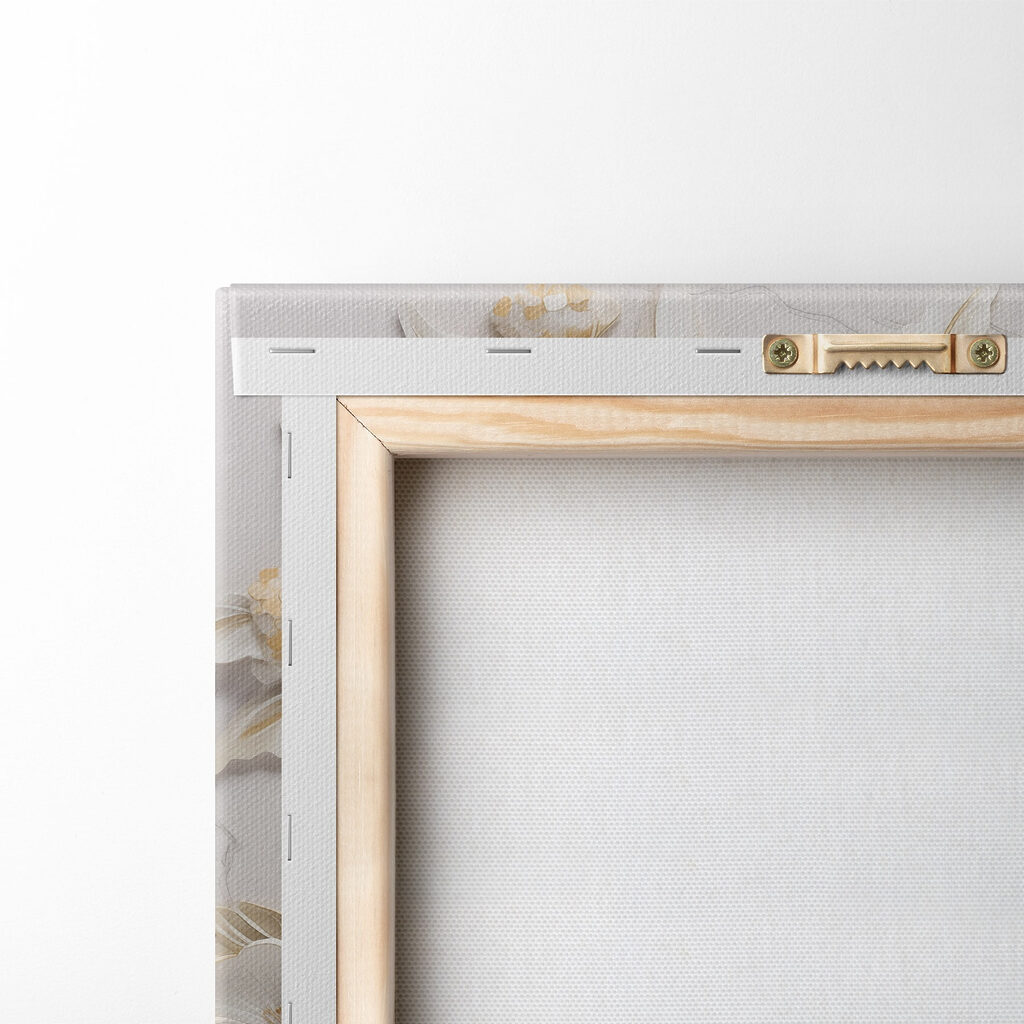 Intricate floral design in soft hues