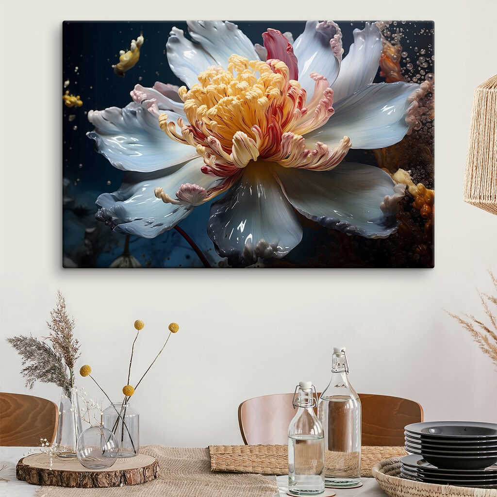 Delicate flower in vibrant colors Delicate flower in vibrant colors