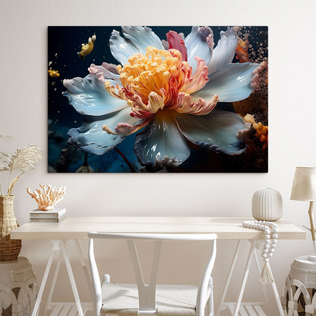 Delicate flower in vibrant colors Delicate flower in vibrant colors